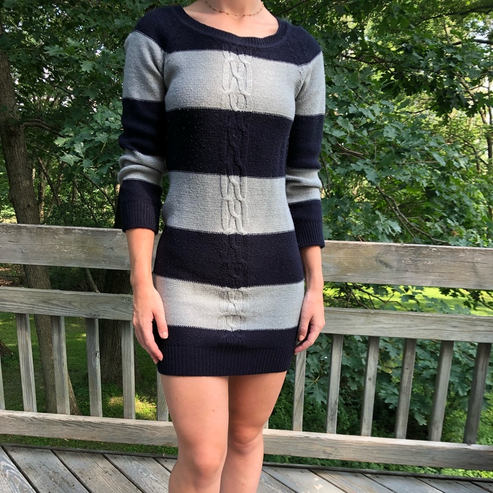 Slimming sweater dress
